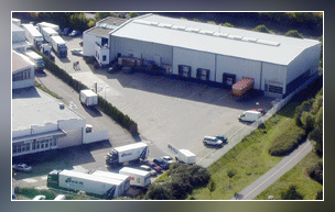 gelände firmensitz karsruhe von schräg oben